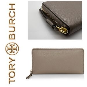 Authentic NWT Tory Burch Perry Zip-Around Leather Wallet NEW WITH TAGS